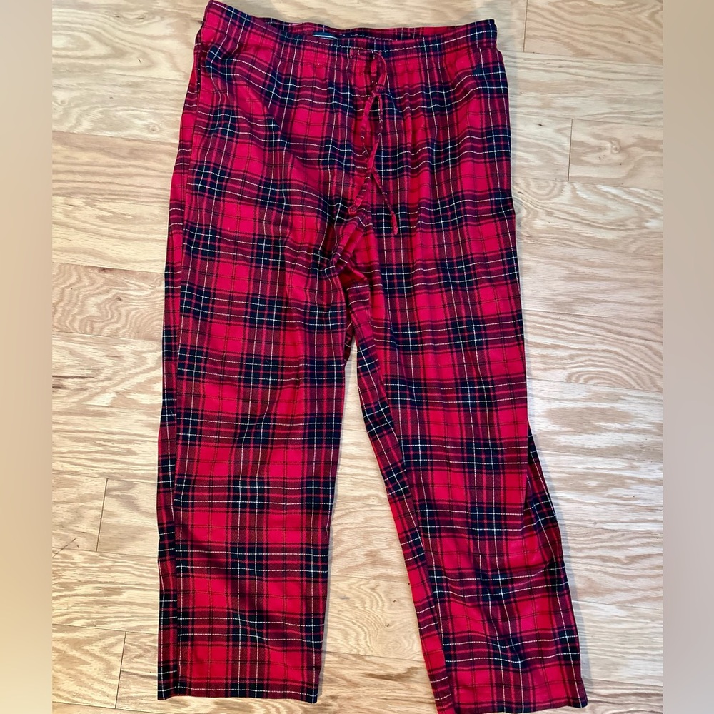 Nautica Mens Casual Loungewear Plaid Joggers Pants Elastic Waist Size XL